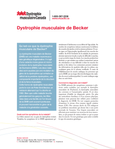 Dystrophie musculaire de Becker
