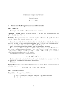 Fonctions trigonométriques - Licence de mathématiques Lyon 1