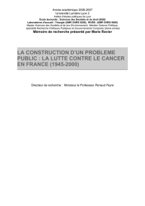 la lutte contre le cancer en france (1945-2000)