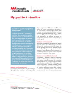 Myopathie à némaline