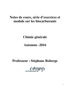 Notes de cours complétées - Chimie générale Automne -2016