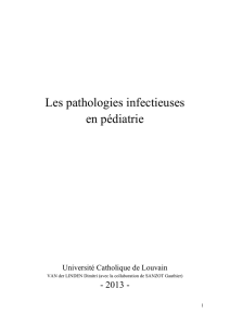 Cours d`infectiologie, pdf, D Vanderlinden