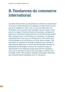 Tendances du commerce international