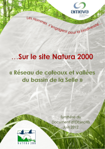 Synthèse du DOCOB - Natura 2000 Picardie