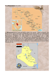 II) La Mésopotamie (Irak actuelle) - histoire des societes et civilisations