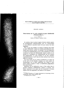 Observations sur le cycle évolutif du genre Raillietiella (Pentastomida)