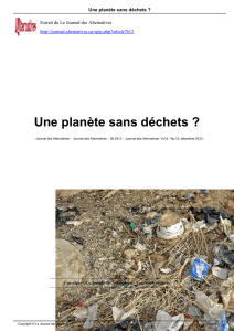 Une planète sans déchets - Le Journal des Alternatives