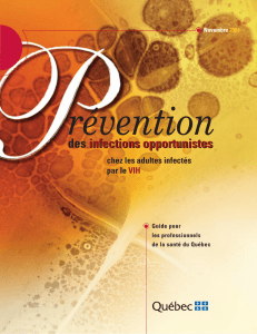 Prévention des infections opportunistes chez les adultes infectés par