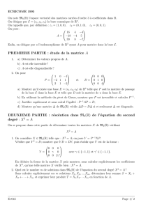 résolution dans M3(R) de l`équation du second degré : X 2 = A