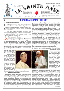 Benoît XVI contre Paul VI