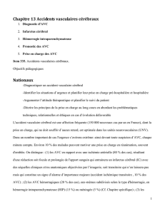 Accidents vasculaires cérébraux