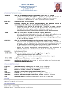 CV de Franck LÉON - Services de l`Etat dans le Lot
