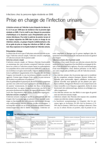 Prise en charge de l`infection urinaire