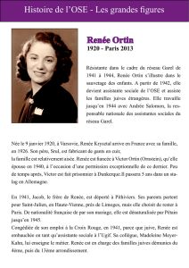 Histoire de l`OSE - Les grandes figures Renée Ortin