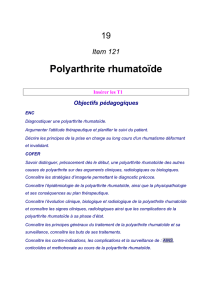 Polyarthrite rhumatoïde