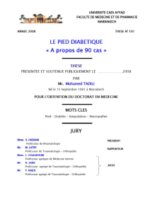 Le pied diabétique cas>