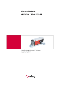 Vibreur linéaire HLF07-M / 12-M / 25-M