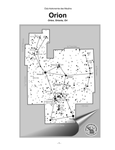 Orion, Orionis, Ori - Club Astronomie des Moulins
