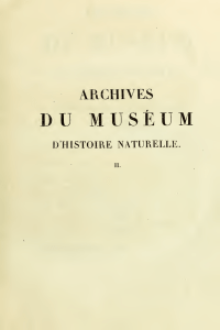 Archives du Muséum d`Histoire Naturelle, Paris