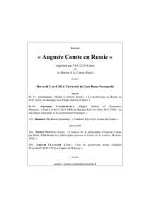 « Auguste Comte en Russie »