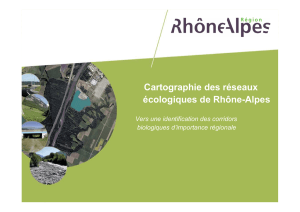 Cartographie des réseaux écologiques de Rhône