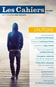 L`autisme - Fondation Paris Descartes