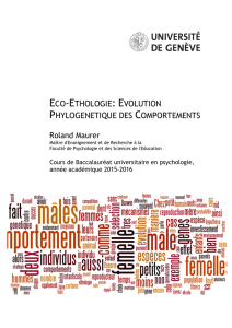 Version PDF du cours - Ethologie