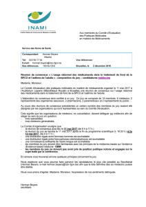 Aux membres du Comité d`Evaluation des Pratiques Médicales en