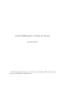 Calcul Différentiel et Séries de Fourier