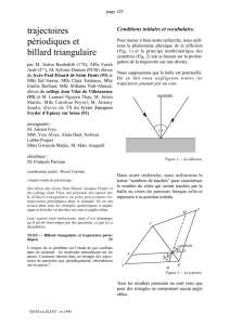 trajectoires periodiques et billard triangulaire