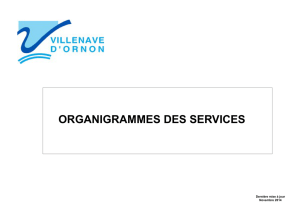 ORGANIGRAMMES DES SERVICES