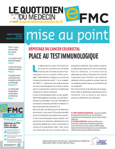 place au test immunologique