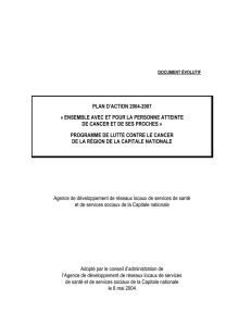 PLAN D`ACTION 2004-2007 « ENSEMBLE AVEC ET POUR LA