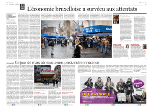 L`économie bruxelloi se a survécu aux attentats