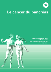 Le cancer du pancréas - Boutique de la Ligue contre le cancer