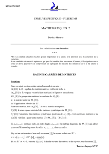 CCP MP 2005, maths 2