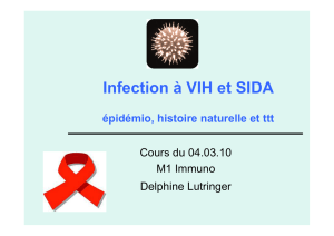 Infection à VIH et SIDA