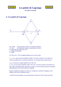 Théorie des points de Lagrange