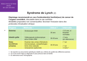 Syndrome de Lynch (2)
