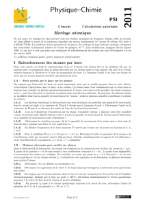 Physique-Chimie - Concours Centrale