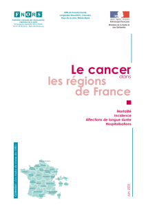 Le cancer dans les régions de France