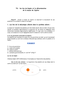 3ème loi de Kepler + Jupiter - SVT-EDU