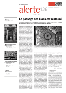 Le passage des Lions est restauré