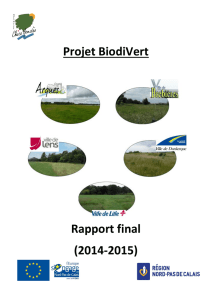 Projet BiodiVert Rapport final (2014-2015)