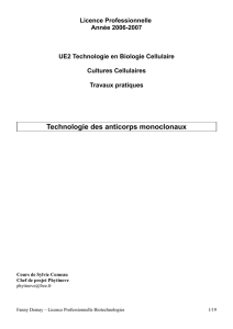 Technologie des anticorps monoclonaux