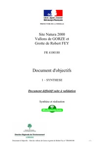 Document d`objectifs