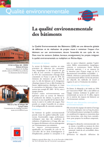 La qualité environnementale des bâtiments - ADEME Rhone