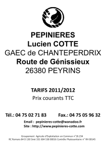 TARIF detail 2011 2012