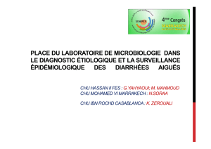 PLACE DU LABORATOIRE DE MICROBIOLOGIE DANS LE