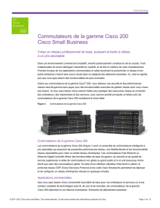 Cisco 200 Series Switches Data Sheet (French)